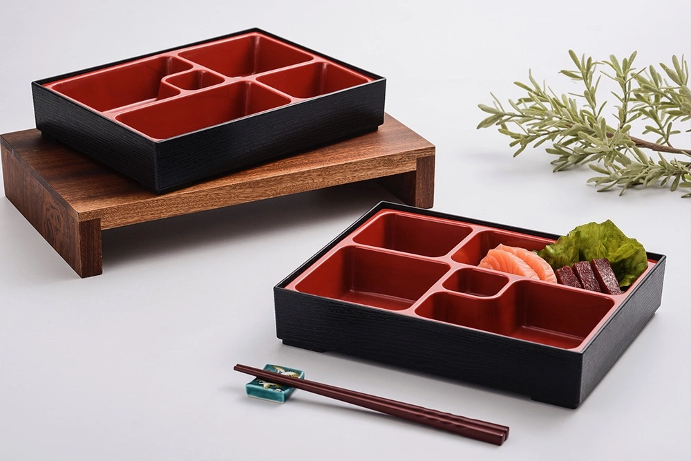 5 Compartment Japanese Food Container Bento Box